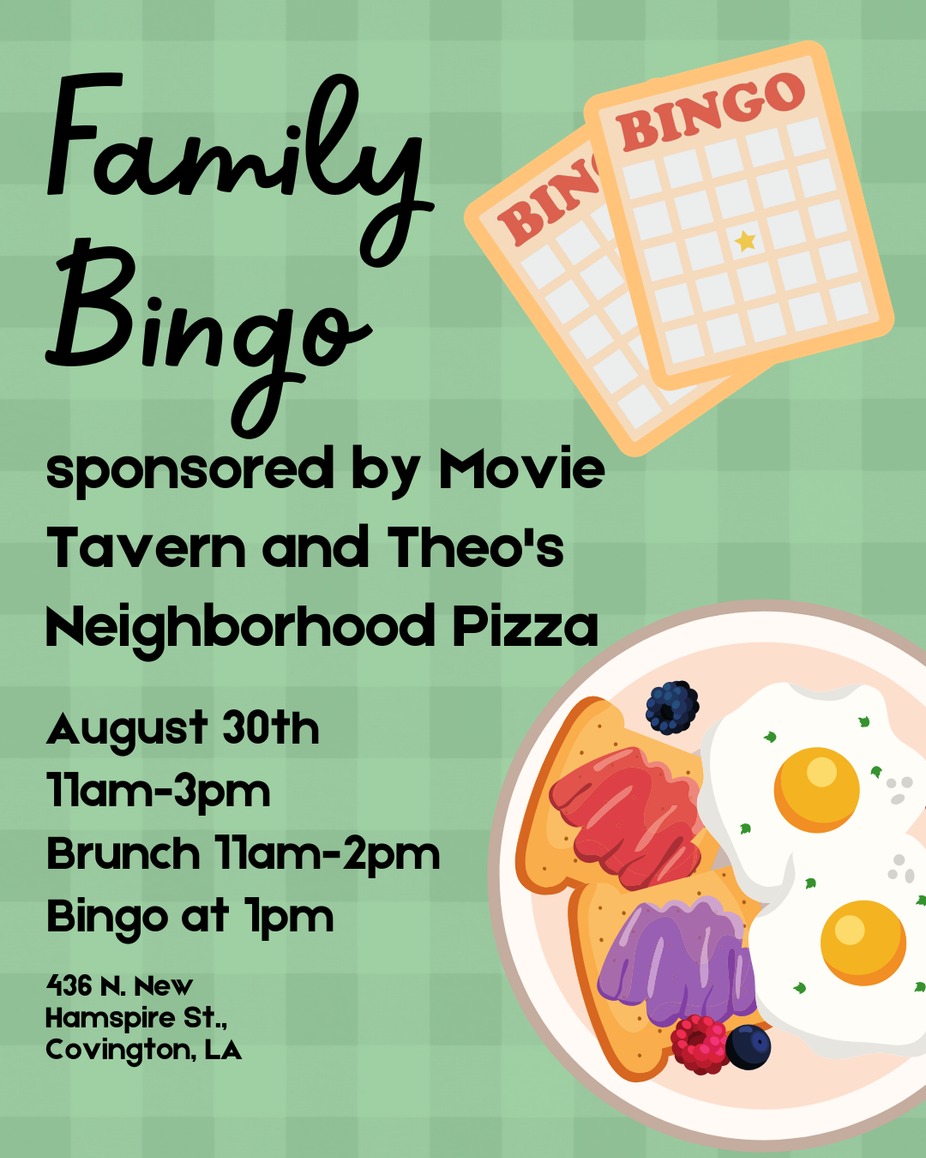 Family Bingo sponsored by Movie Tavern and Theo's Neighborhood Pizza event photo
