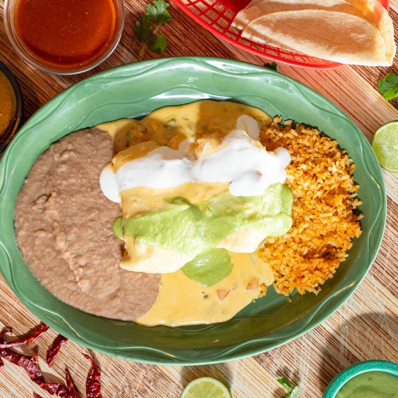 menu item 5 of 6, Chimichangas