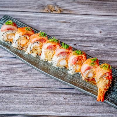 Shrimp tempura rolls.