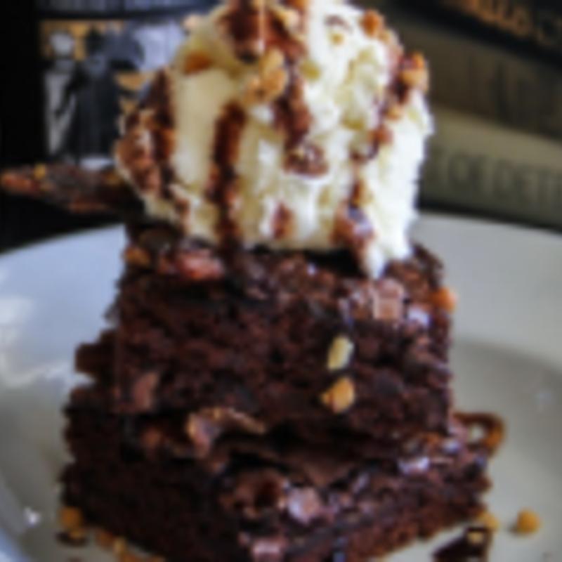 Double Chocolate Candied Bacon Brownie Sundae photo