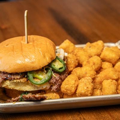 Vietnamese Bahn Mi Burger.
