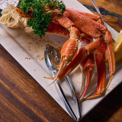 Crab legs.