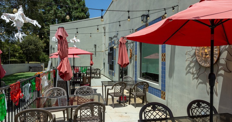 Cozy outdoor seating area