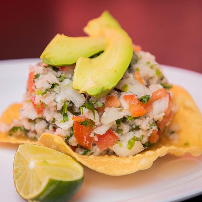 Tostada De Ceviche De Pescado photo