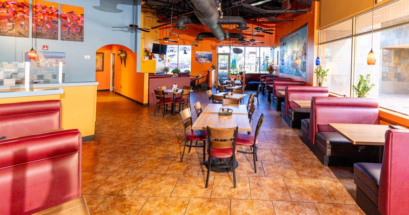 Interior, spacious dining area