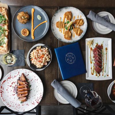 Various food dishes.