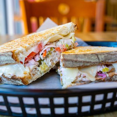 Joe, turkey sandwich with cheese and jalapenos