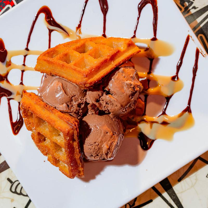 Churro Waffle Sammich photo