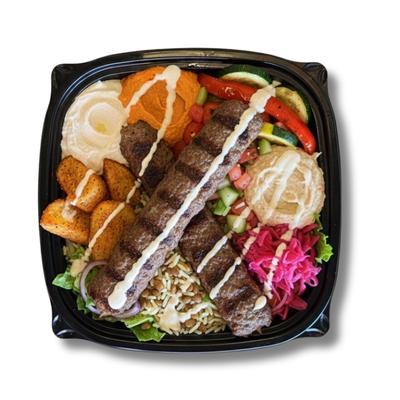 Kebab Hummus Combo Bowl.