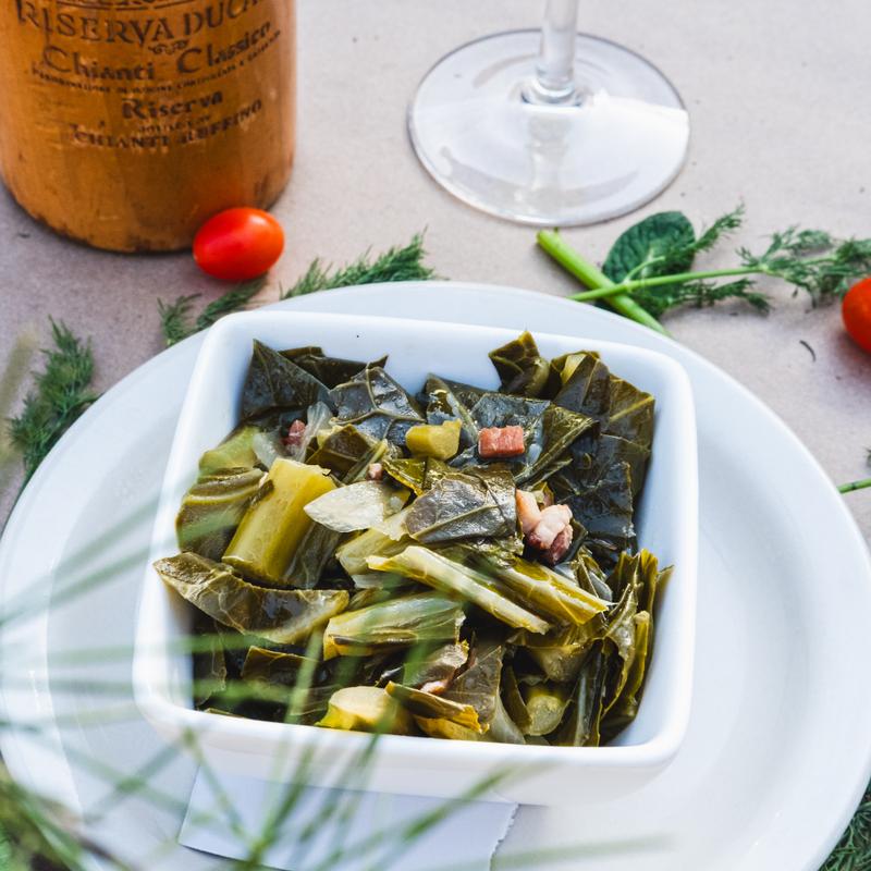 Bacon Braised Collard  Greens photo
