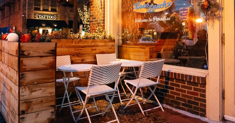 Patio, table and chairs