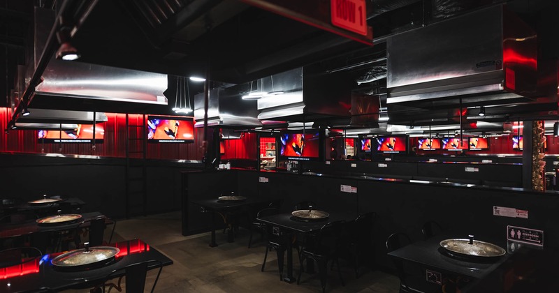 View of a interior dining area