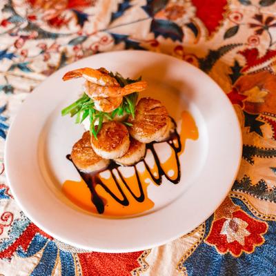 Sea Scallops with Shrimp