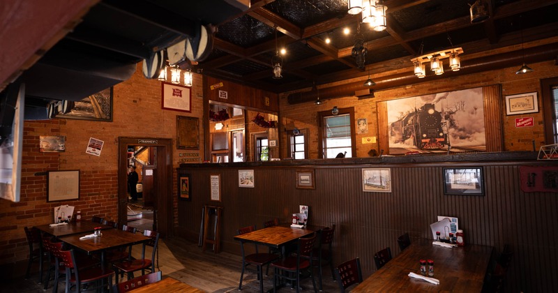 Interior, chairs and tables