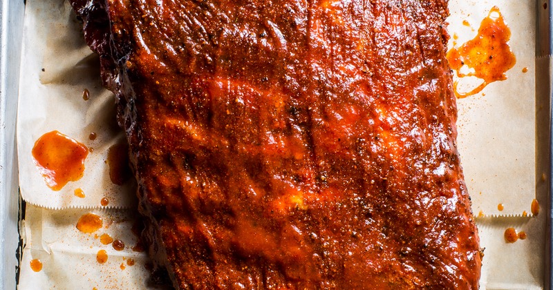 Pork ribs in BBQ sauce