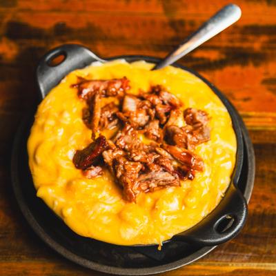 Pork mac and cheese.