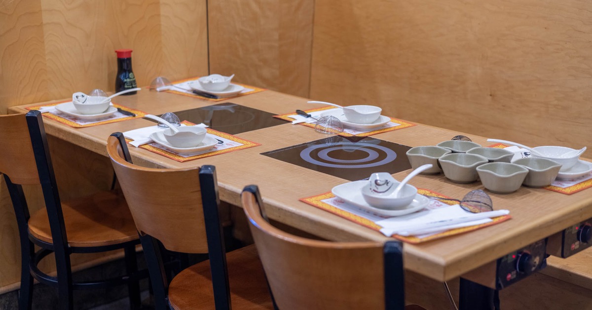 Table ready for guests