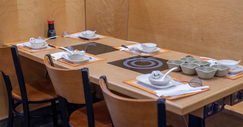 Table ready for guests