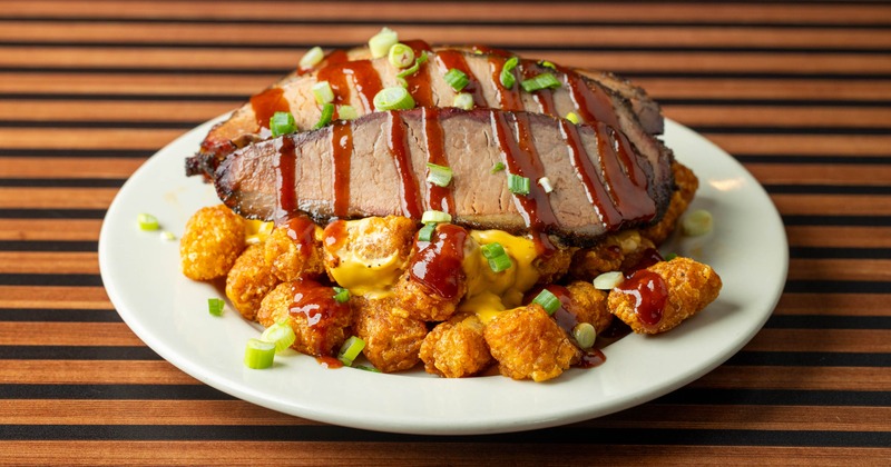 Brisket with tater tots