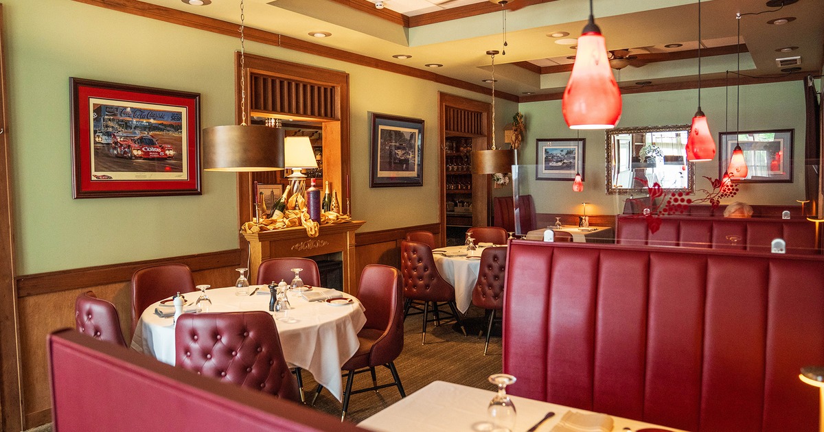 Cozy interior dining area with set tables ready for guests