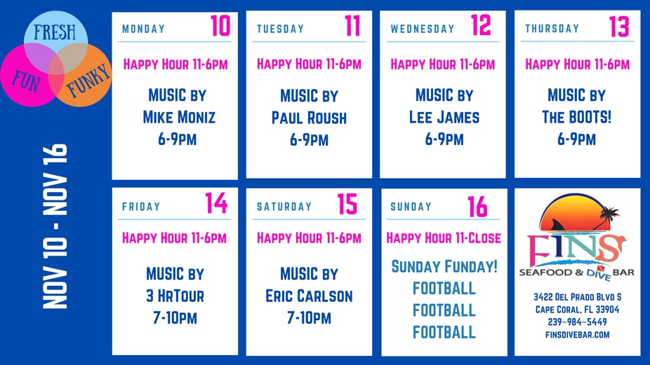 Weekly Event Calendar! event photo