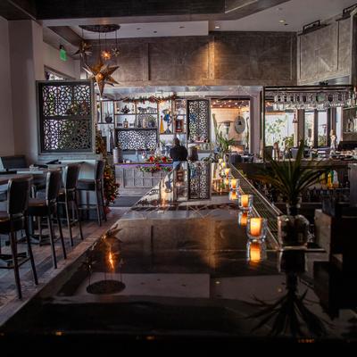 Interior, dining area.