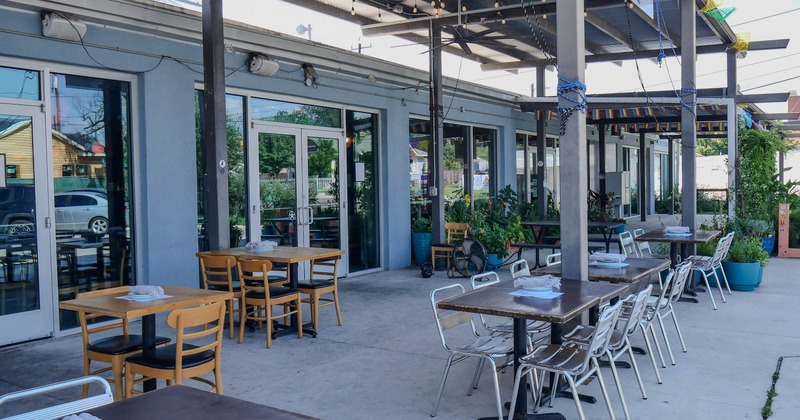 Exterior, tables and chairs