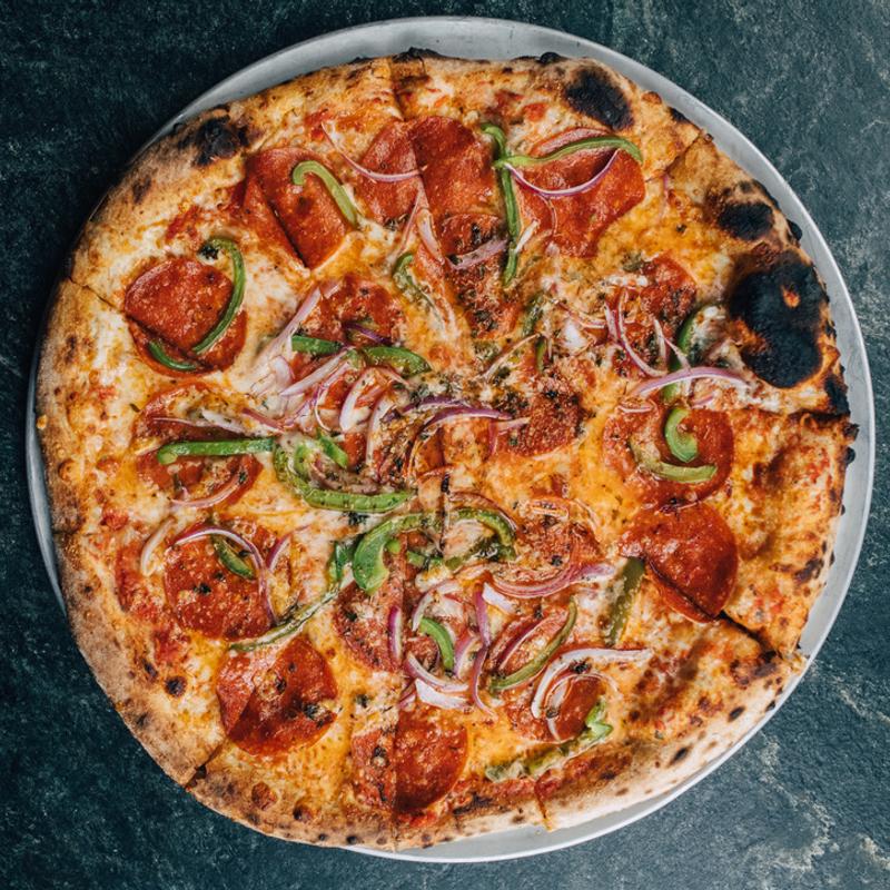 menu item 13 of 22, Pepperoni & Peppers | Small $18.00 | Large $25.00