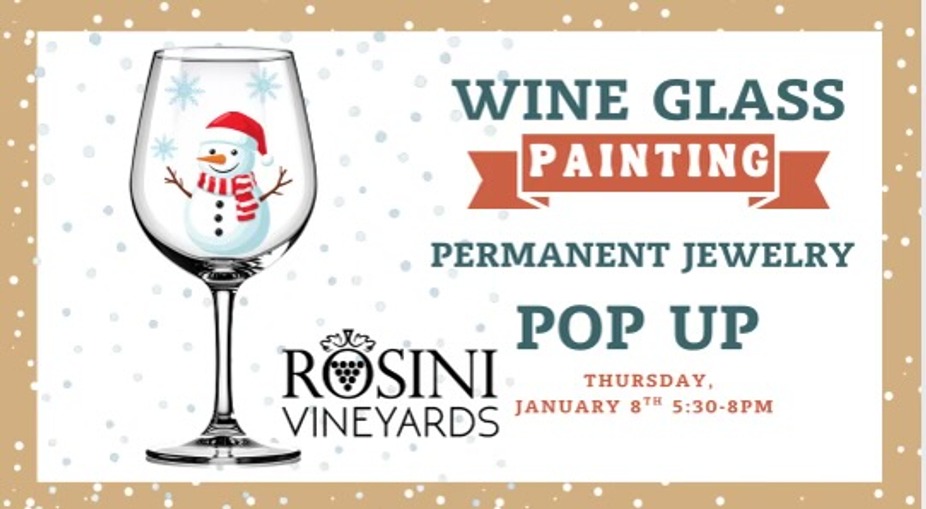 Wine Glass Painting Class / Permanent Jewelry event photo
