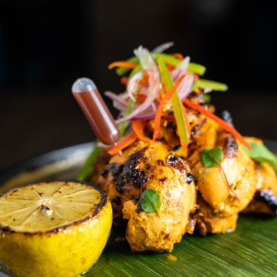 Lemon marinated chicken and chipotle