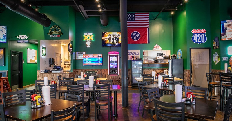 Pub interior, dining area