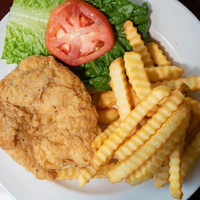 Fried chicken sandwich.