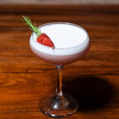 Raspberry sour cocktail.