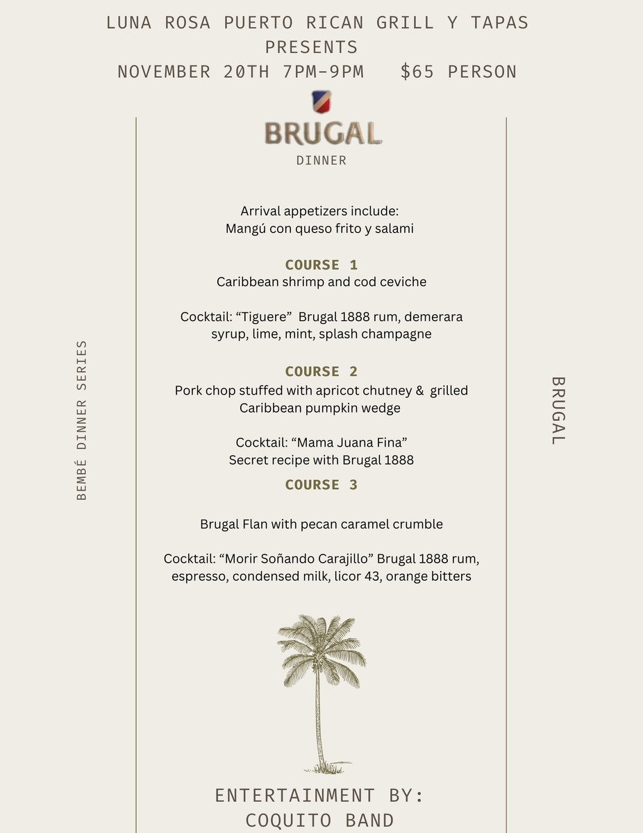 Luna Rosa Presents: Brugal Rum Dinner  (Dominican Republic) event photo