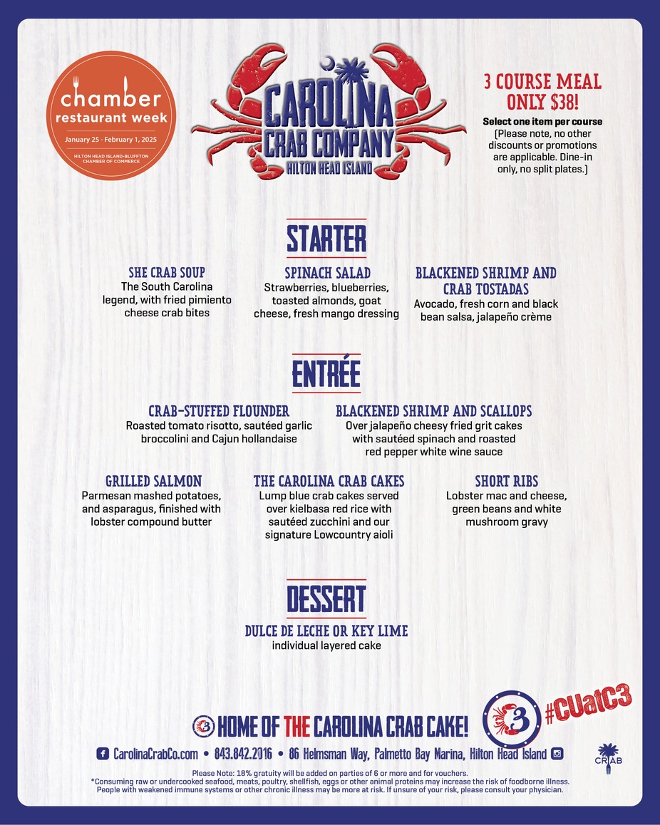 Carolina Crab Company Restaurant Week event photo