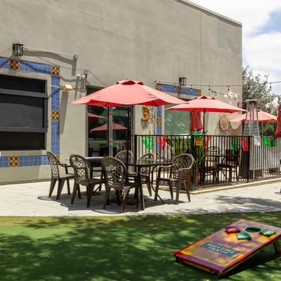Outdoor seating area.