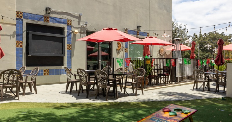 Spacious and cozy outdoor seating area