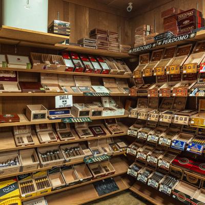 Products on display.