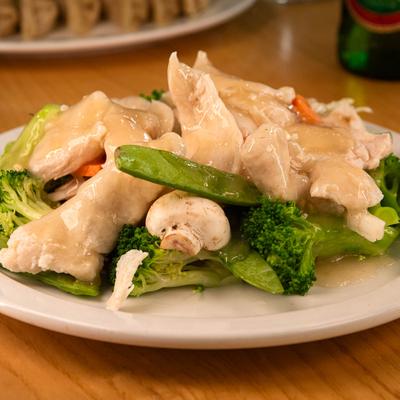 Chicken and Broccoli.