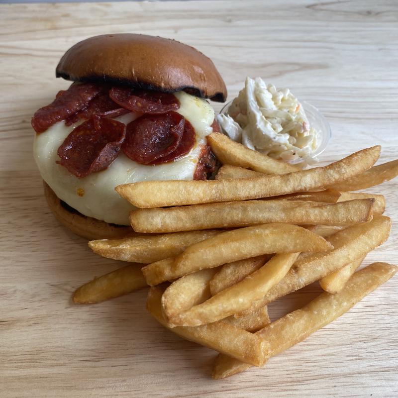 Pepperoni Pizza Burger photo