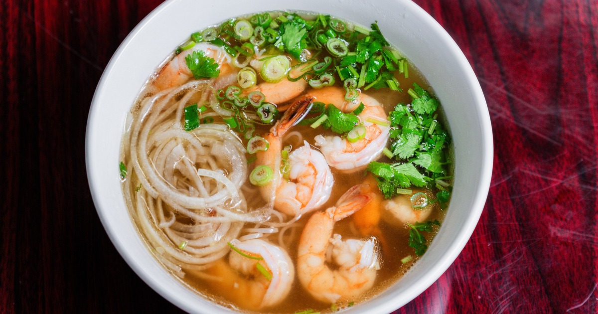 Seafood noodle soup