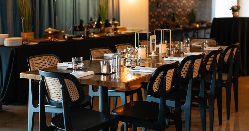 Interior, dining area