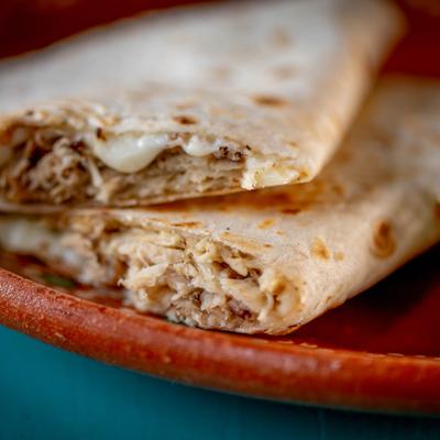 Quesadilla, close up.