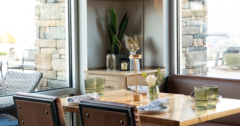 Restaurant interior, dining area