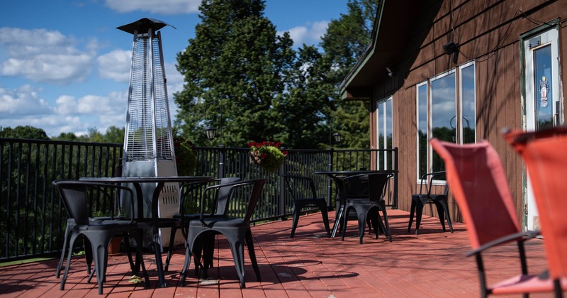 Exterior, chairs and tables on the terrace