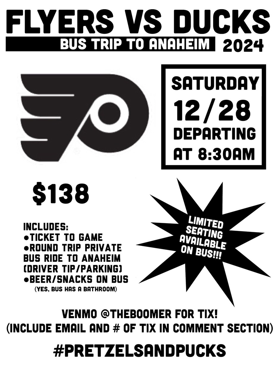 Flyers vs Ducks Bus Road Trip event photo