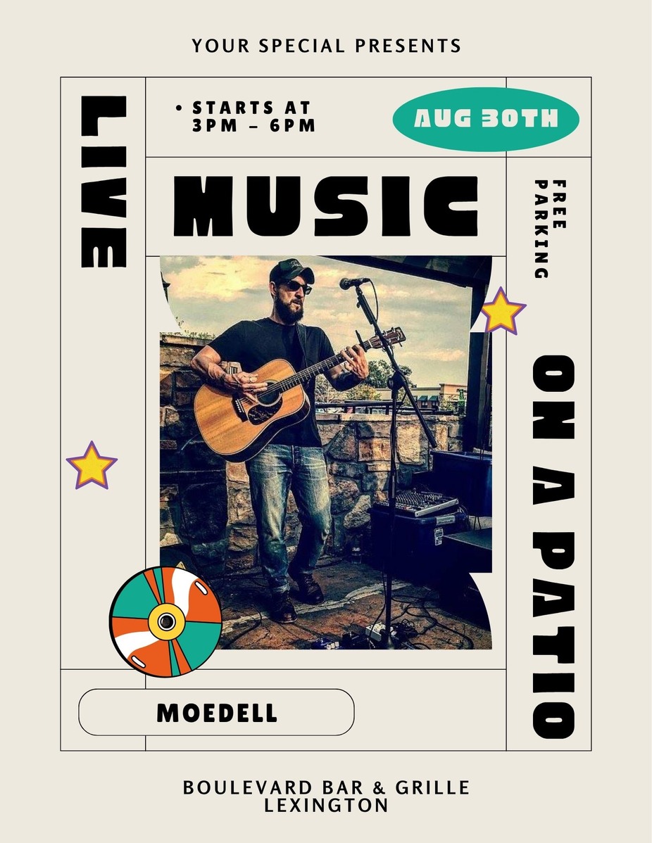 LIVE  MUSIC ON THE PATIO ~ MoeDell event photo
