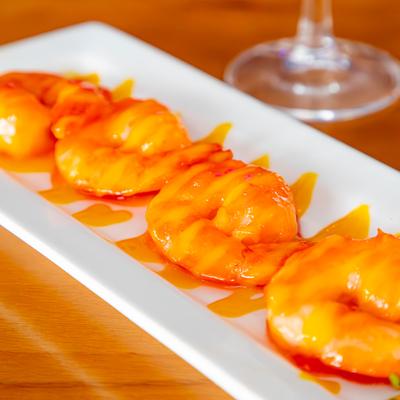 Mango shrimp.