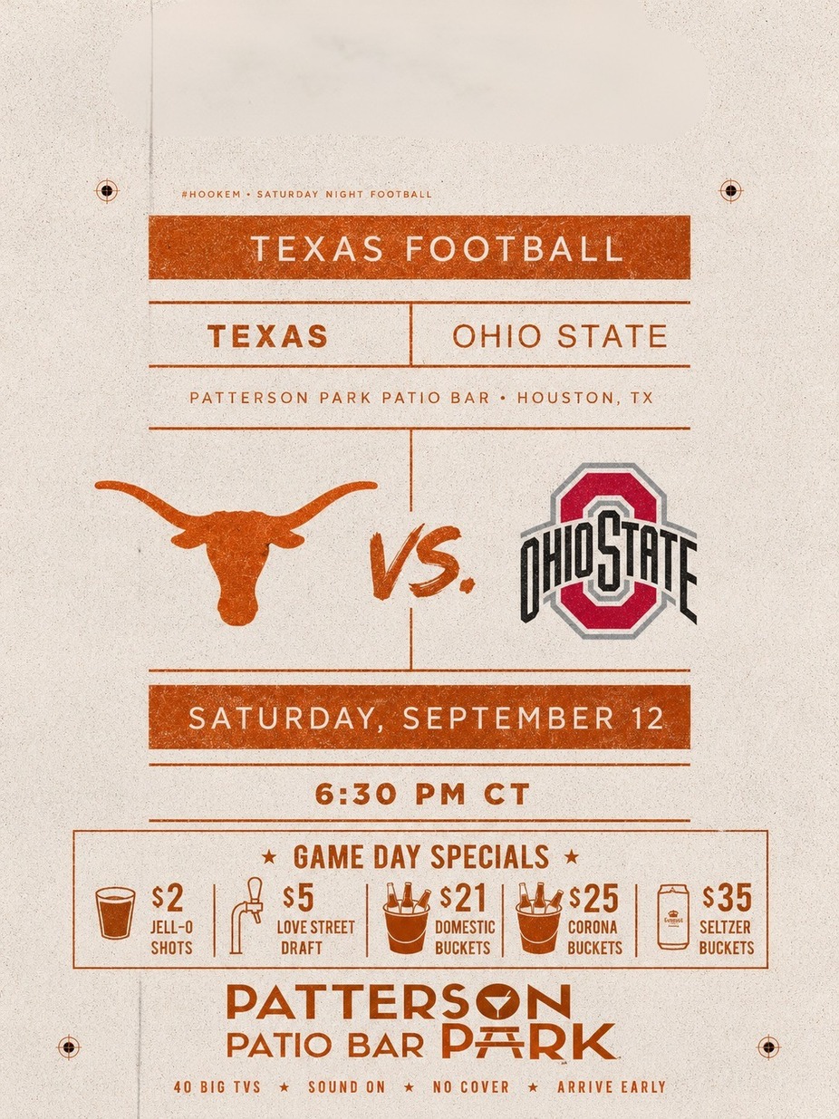 Texas vs. Ohio State at Patterson Park event photo