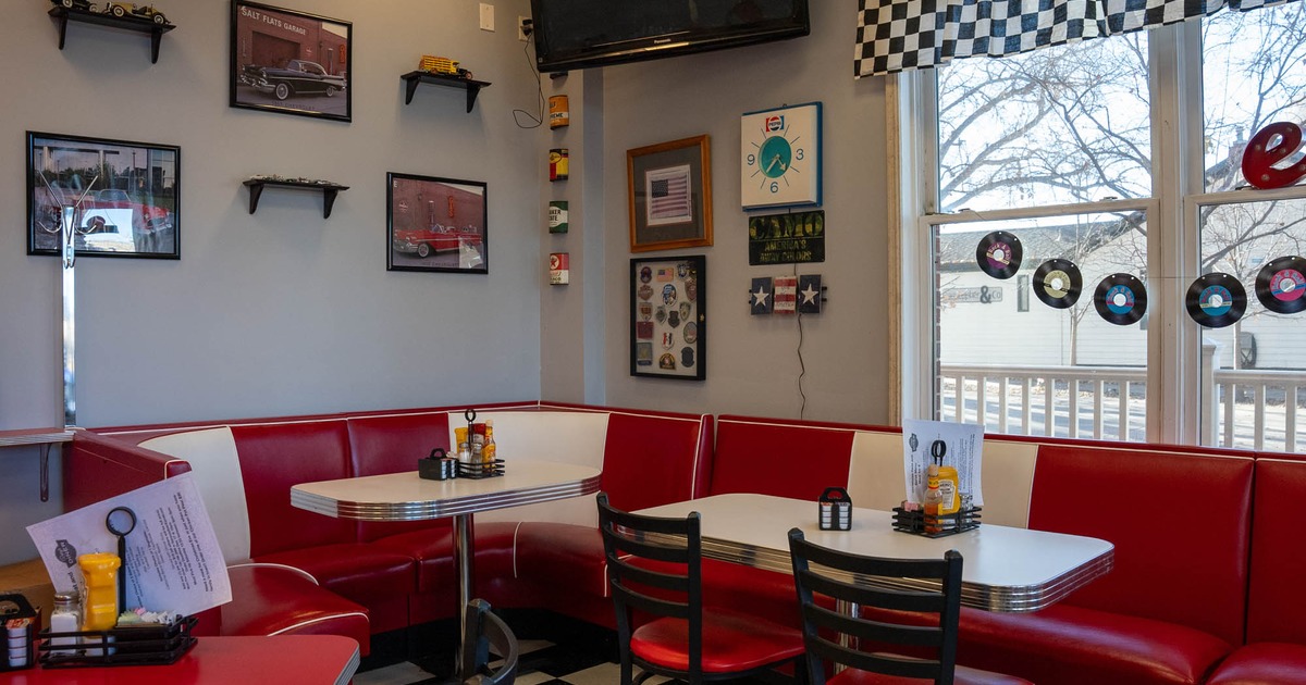 Interior, banquette seating